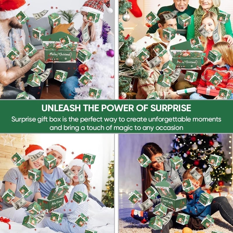 Christmas Surprise Explosion Bouncing Gift Box
