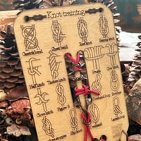 Knotting training board
