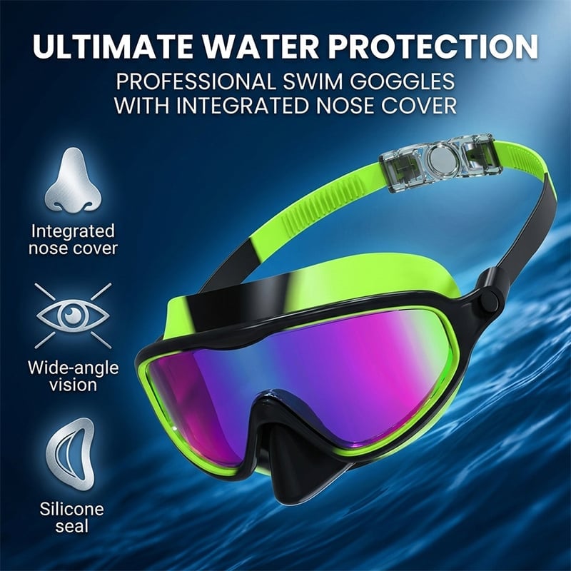 Swim Goggles with Nose Cover