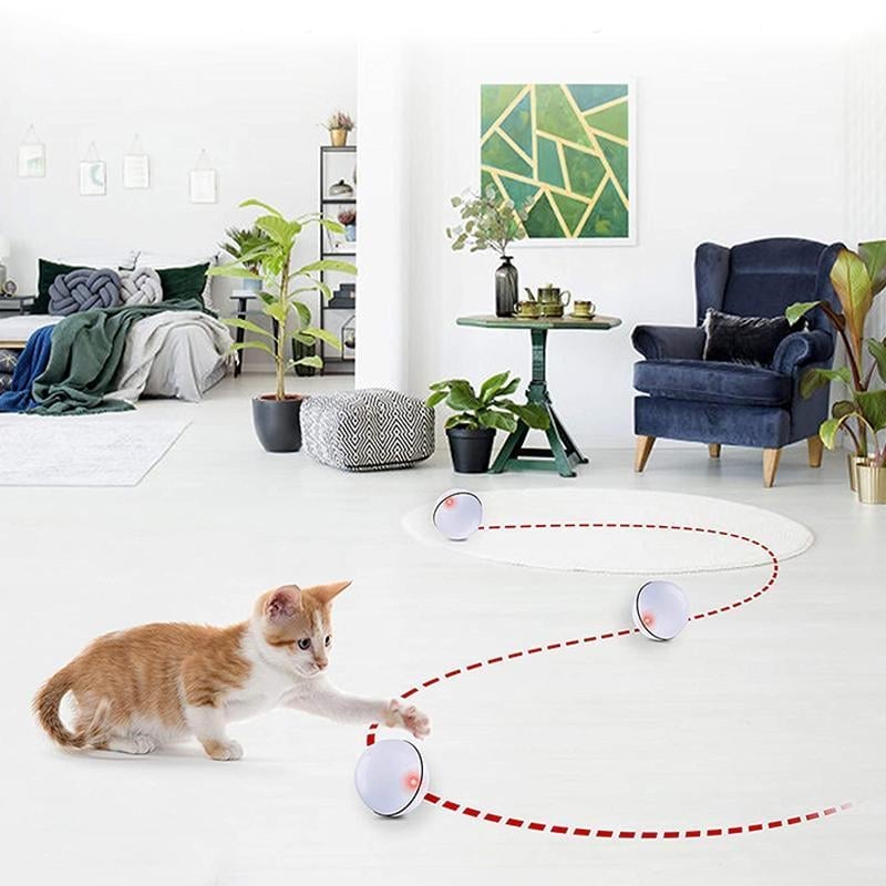(🌲Weihnachtsangebot - 48 % RABATT) Freietaube Laser Katzenball mit Feder🎉