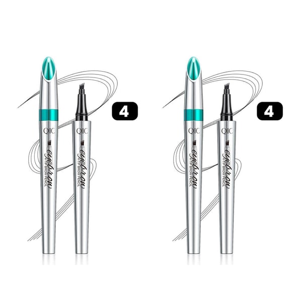 🔥BIG SALE - 50% OFF🔥3D Waterproof Microblading Eyebrow Pen 4 Fork Tip Tattoo Pencil (2 pcs)