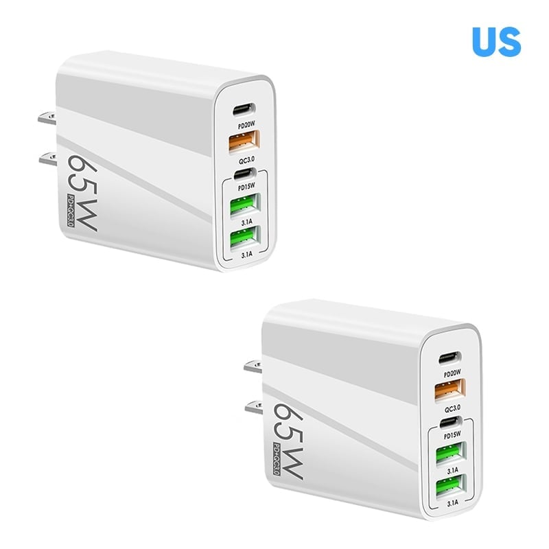Sakerplus Multi Port Adaptor 65W Fast Charger - US Standard