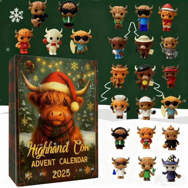 Christmas Countdown Cow Blind Box