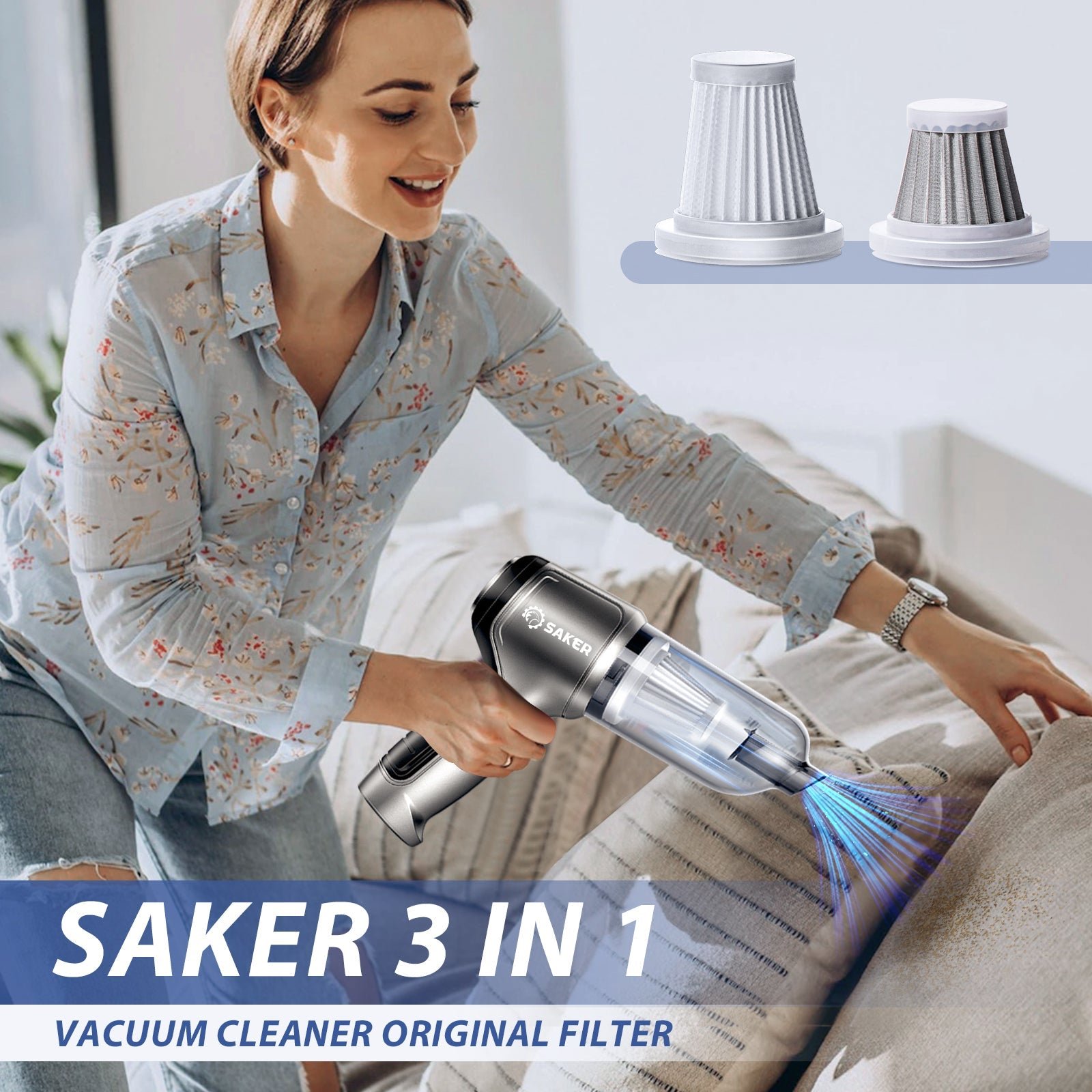 Upgraded Mini 3 in 1 Vacuum Cleaner