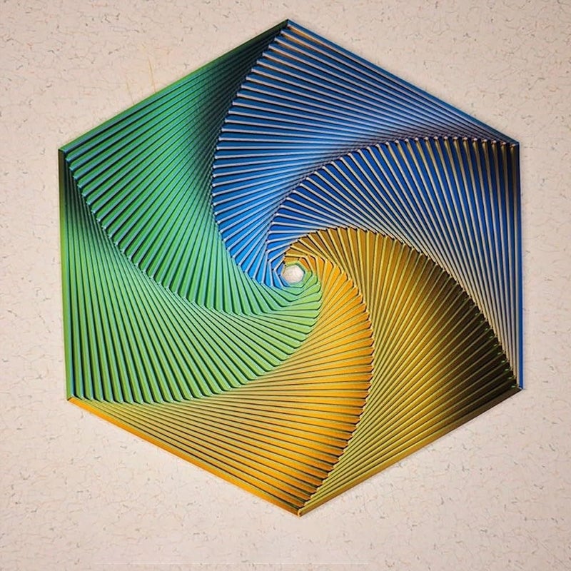 Esagono frattale di Fidget stampato in 3D