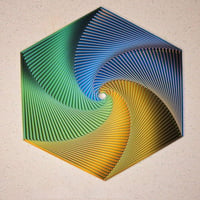 Esagono frattale di Fidget stampato in 3D