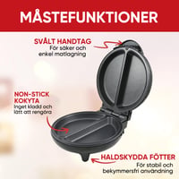 Elektrisk Omelettmaskin Med Dubbla Zoner