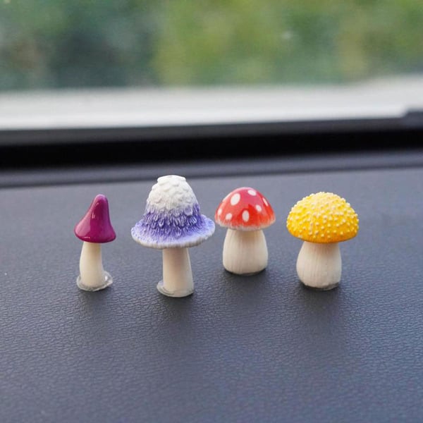 Simulation Mushroom Car Decoration