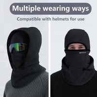 Wintermütze für draußen, warmes Nackenband, integrierte Fahrradmaske