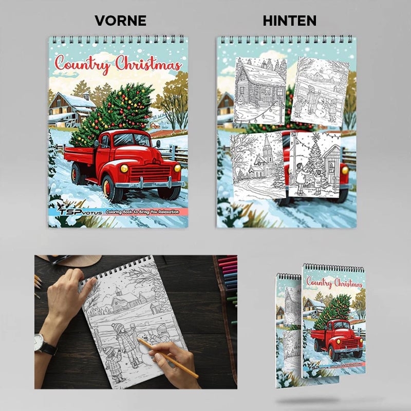 Country Weihnachtsmalbuch