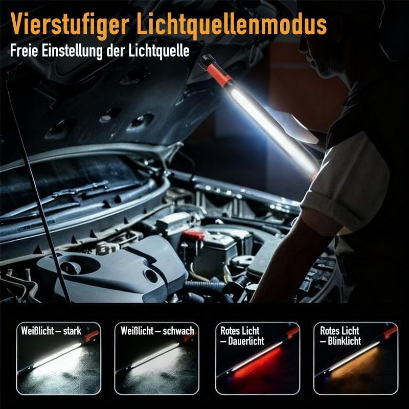 Magnetische, wiederaufladbare LED-Arbeitsleuchte