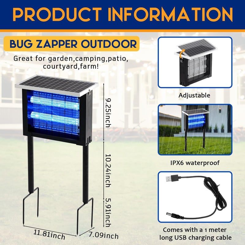 Solar Bug Zapper Outdoor🌞