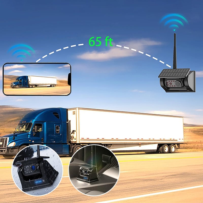 Sakerplus WiFi Solar Wireless Backup Camera