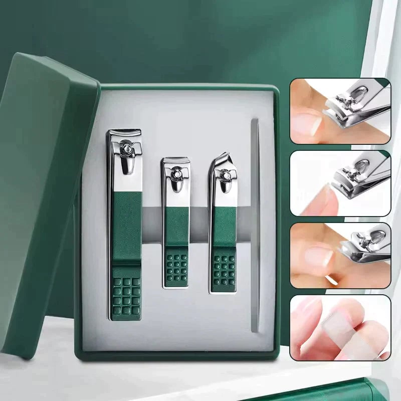 Ensemble coupe-ongles avec fente de rangement pour ongles