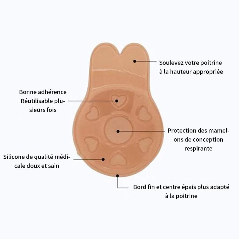 🤩Cache-tétons Couverture Premium Dos Nu Invisible
