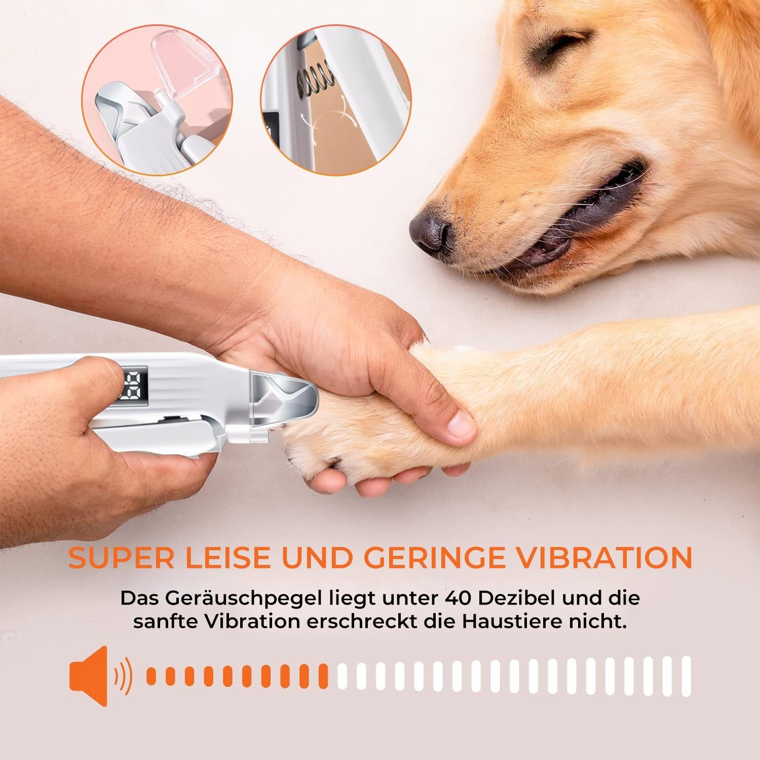 Nagelknipser mit integriertem LED-Licht und Spitzer