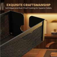 Adjustable No-Drill Under-Desk Cable Organizer