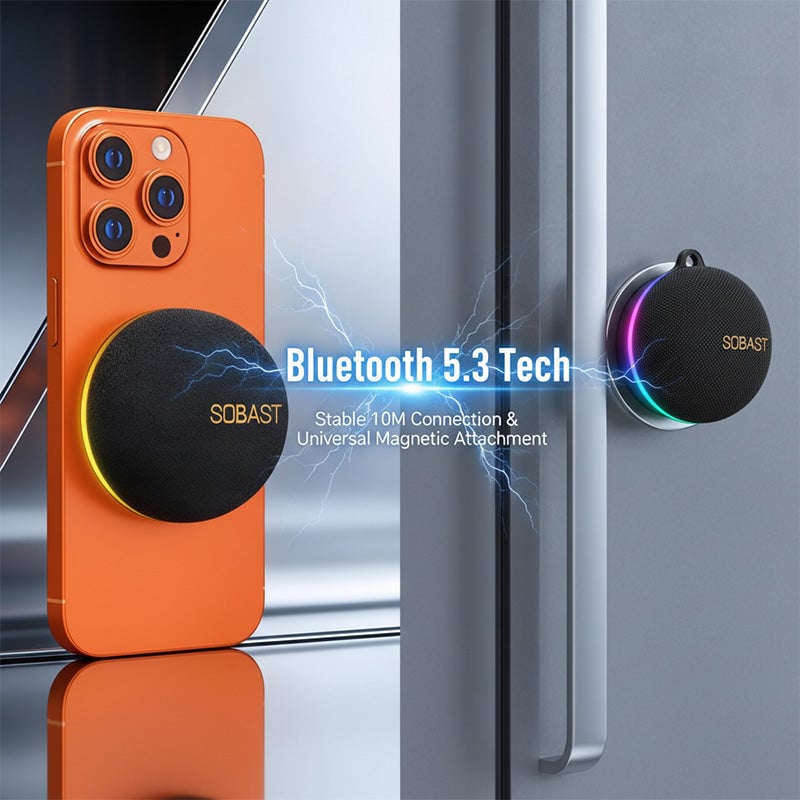 Magnetic RGB Portable Bluetooth Speaker