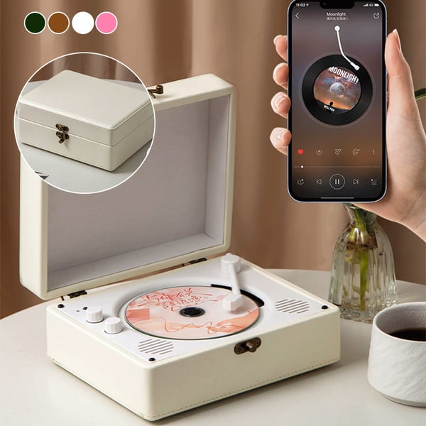 Portable Retro CD Bluetooth Music Player