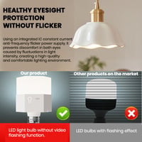 Emergency three-color bulb