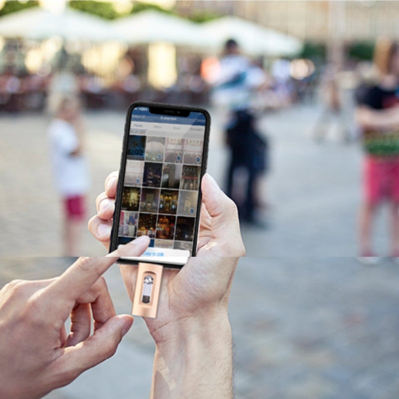 3-in-1 High-Capacity USB Drive with Fingerprint Security