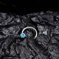 Zirkonia Hufeisenring für Piercings