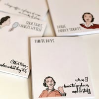 Geestige vrouwen sticky notes