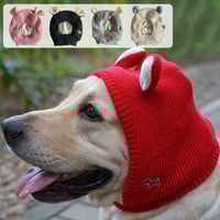 Dog Ear Muffs Noise-Protection Knitted Hat