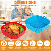High-Temperature Resistant Air Fryer Silicone Baking Tray