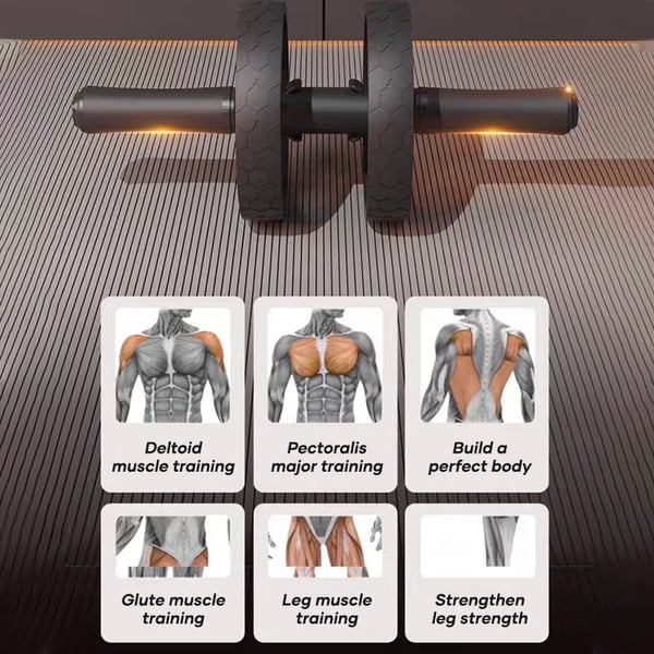 Sakerplus Resistance Band Ab Wheel