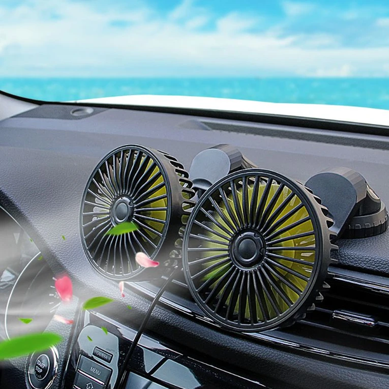 Adjustable car fan - enjoy double air conditioning