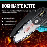 Saker 4/6 Zoll Mini Akku Kettensäge Einhandsäge