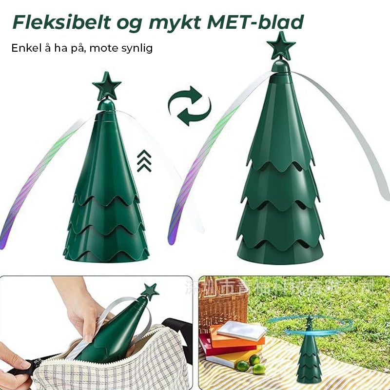 Avvisende vifte med holografiske blader holder fluene unna