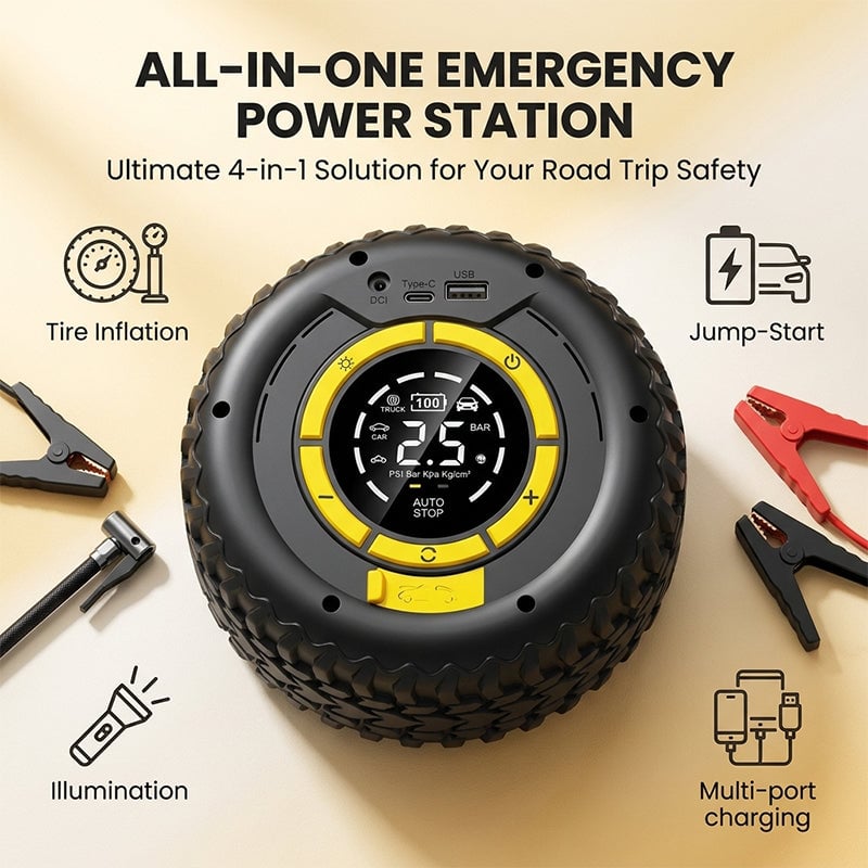 3-in-1 Car Emergency Power Station