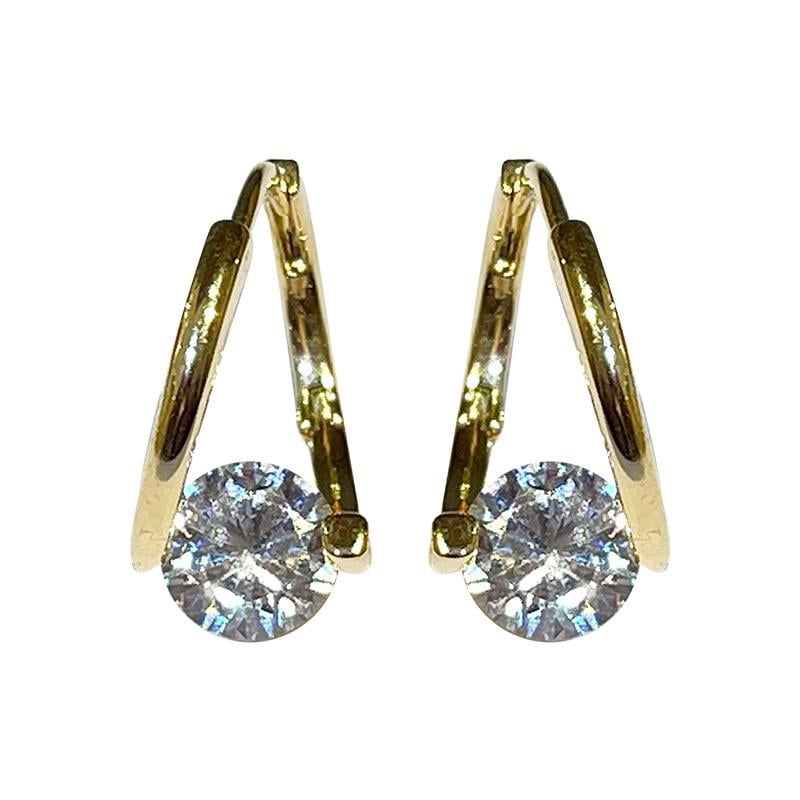 💖Boucles D'oreilles Diamant Rond✨Les meilleurs cadeaux pour vos proches💕