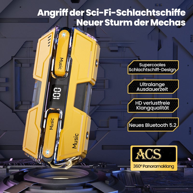 Kabelloses Headset mit semi-in-ear Design