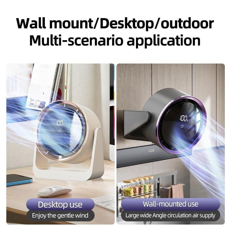 USB Mini Desk Lamp Fan