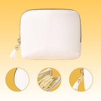 Mini Schmucktasche mit Quasten-Reißverschluss