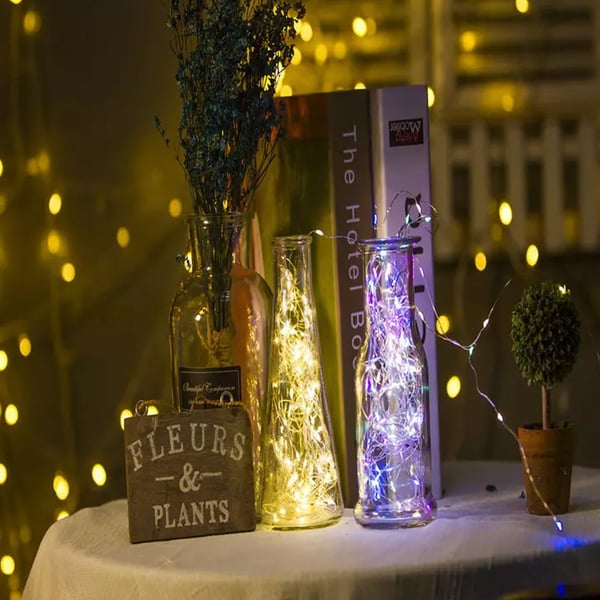 USB-Kupferdraht-Lichterkette mit Fernbedienung