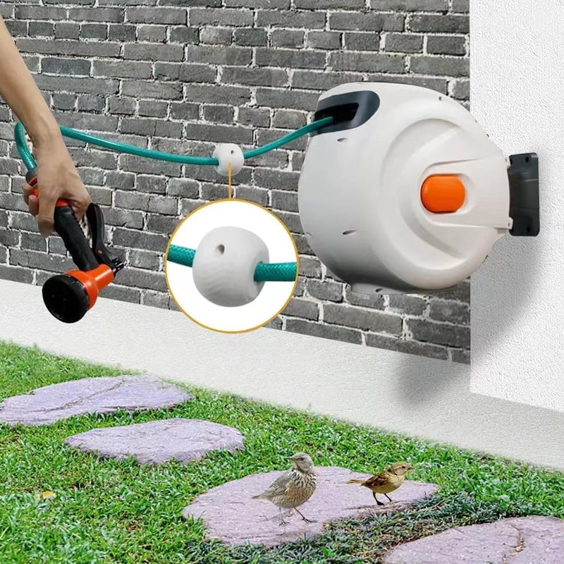 Automatic retractable hose reel + shower head