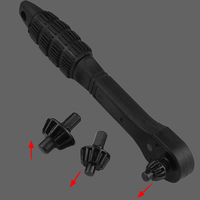 Dual-Head Ratchet Drill Chuck Wrench