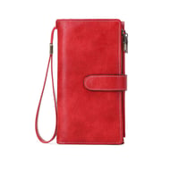 RFID Tri-fold Large Capacity Long Wallet