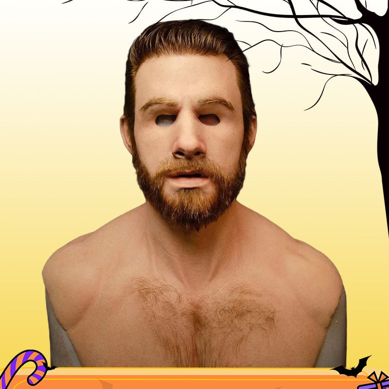 Hyperrealistische hautsichere Maske