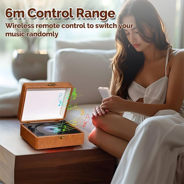 Portable Retro CD Bluetooth Music Player