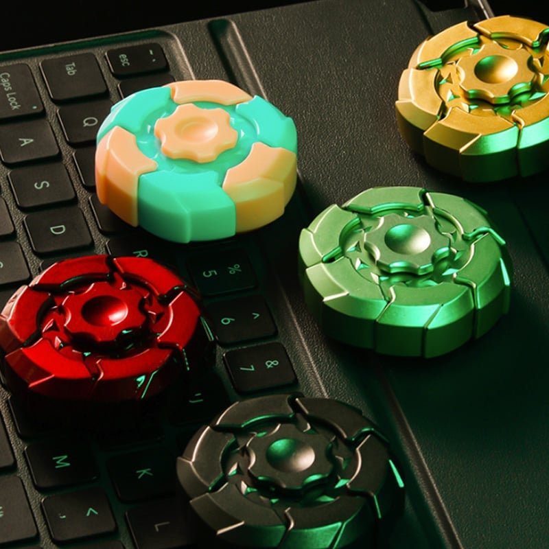 Magnetic Fidget Spinner with Transforming Armor