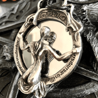 🎃HALLOWEEN🎃Skeleton Ghost Mirror Goth Punk Dark Style Pendant
