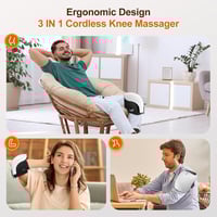 Saker 3-in-1 Cordless Knee Massager