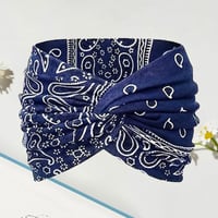 Bandeau de yoga à croix imprimée