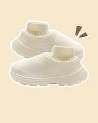 Varme vandtætte ensfarvede sneakers