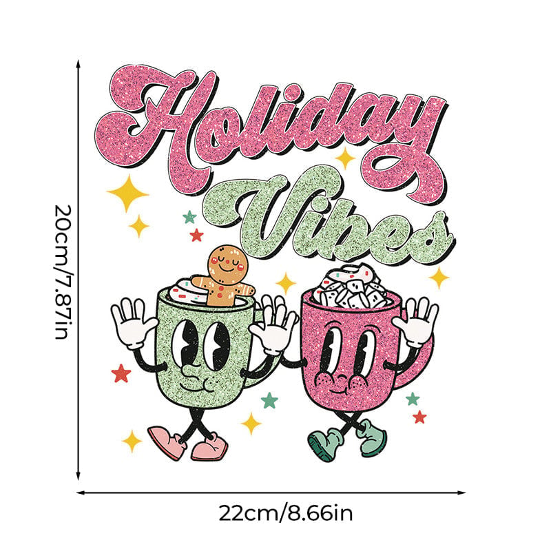 Christmas T-shirt Heat Transfer Stickers